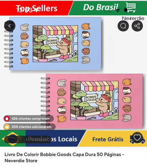 Livro de colorir infantil com 50 páginas